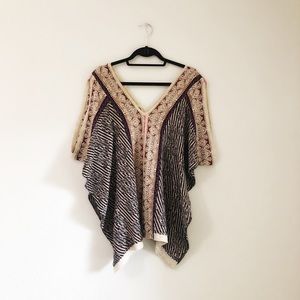 Anthropologie Cecilia Prado Boho Poncho Top